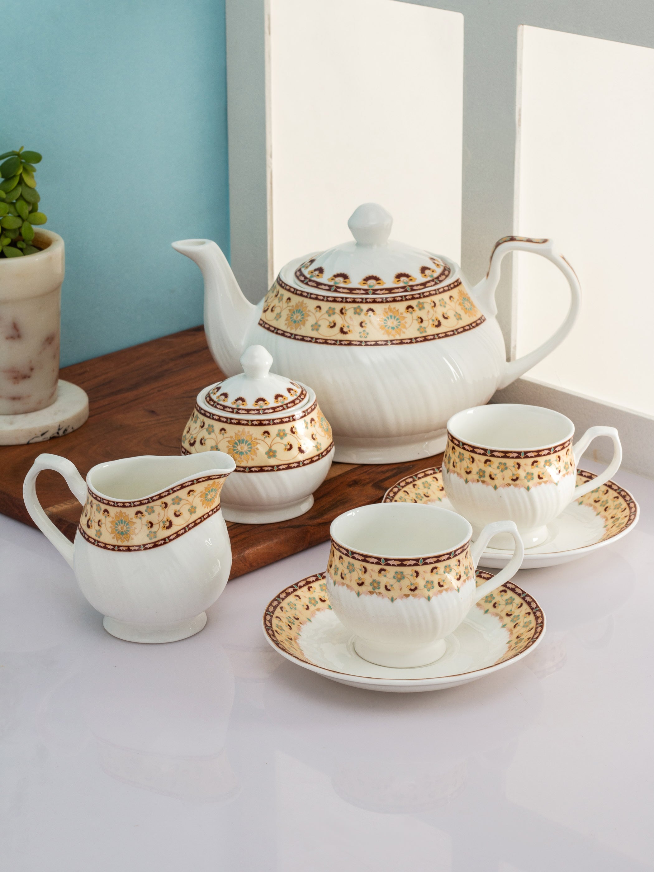 Shop Now Karina Cup & Saucer Set of 12 Online – Clay Craft India