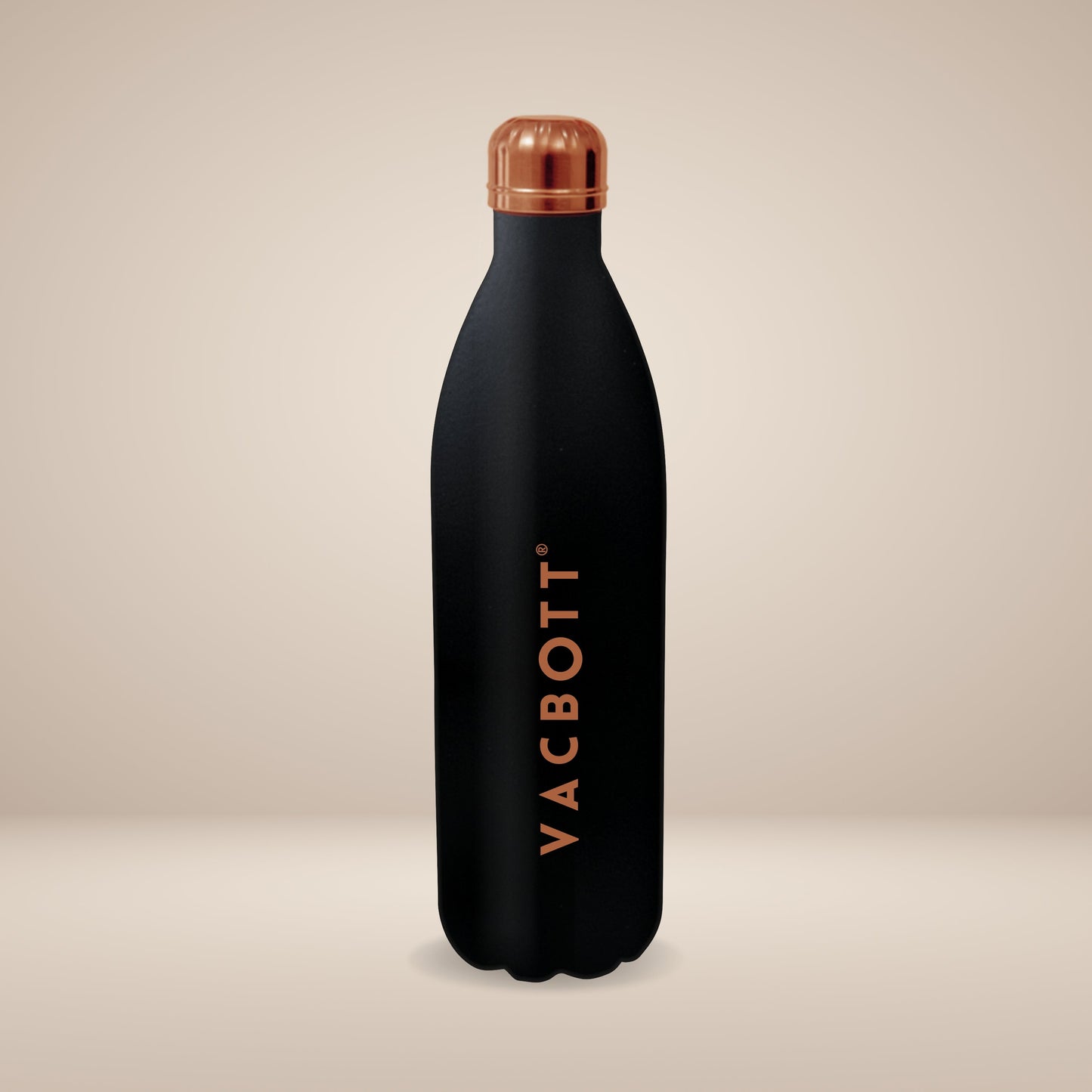 Vacbott vacuum Bottle, Stark Double Walled 24 Hours Hot and Cold Water Bottle, Black Velvet. BIS Certified