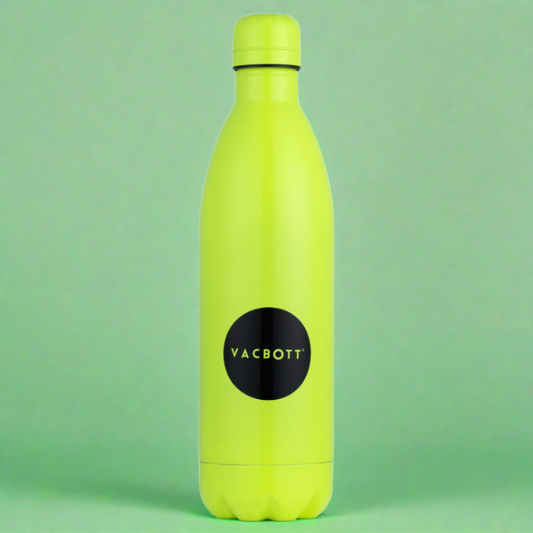 Vacbott Vaccum Bottle, Stark Neon Double Walled 24 Hours Hot and Cold Water Bottle, BIS Certified,  500ml/1000 ml