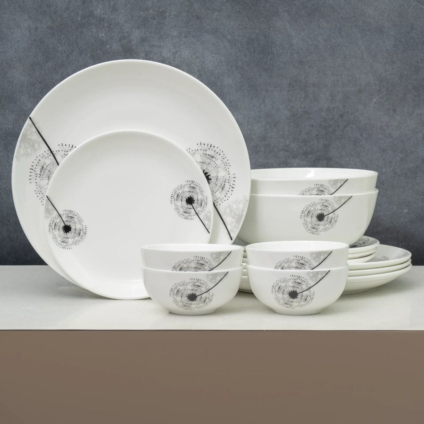 Ceramic Eco2 Dinner Set (Set of 14), for Family of 4, Dinner Set Ceramic