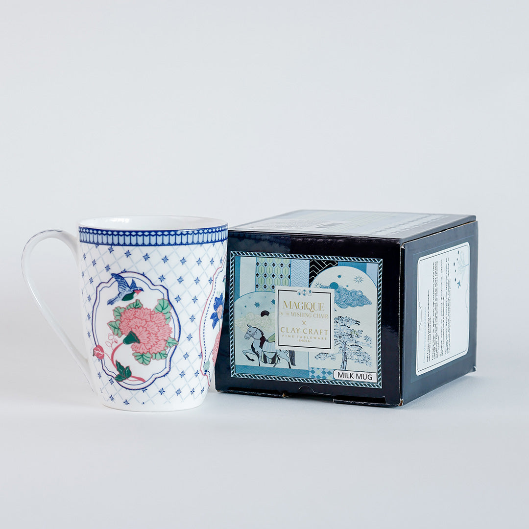 Magique by The Wishing Chair x Clay Craft, Jahanara Oxford Big Milk Mug, 1 Piece, 310ml, (JH1)