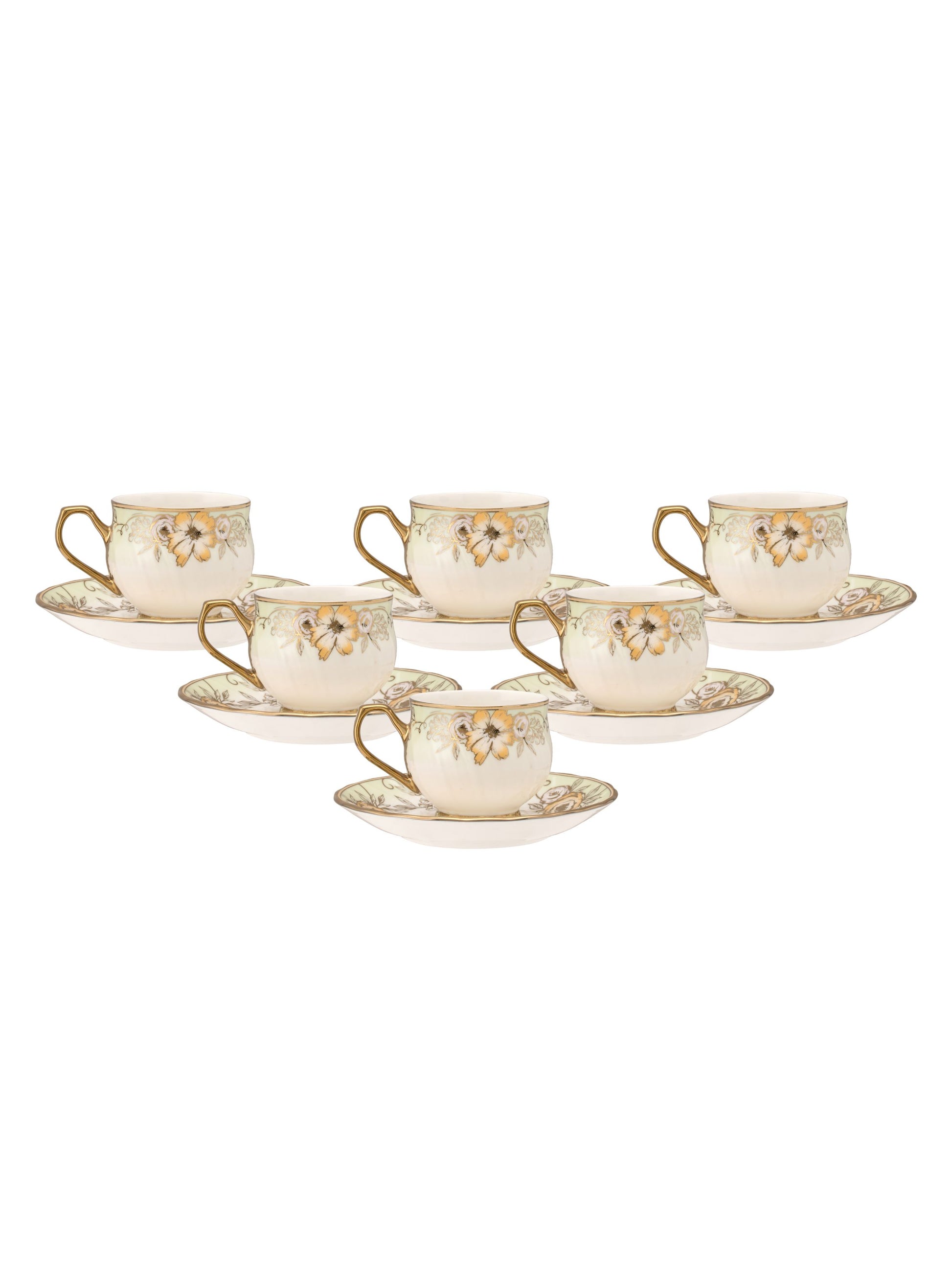 Shop Now Karina Cup & Saucer Set of 12 Online – Clay Craft India