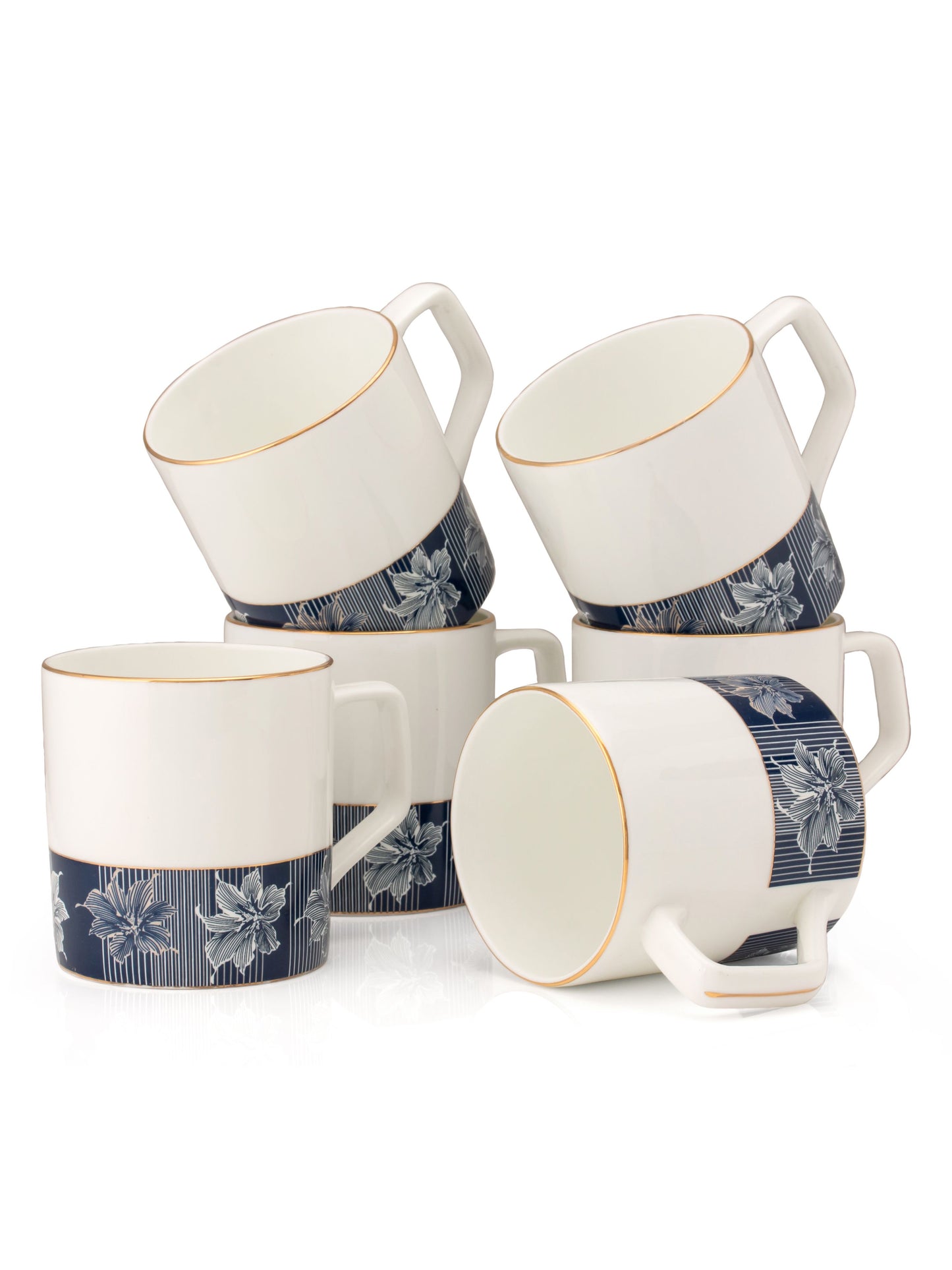 JCPL Director Royal Coffee & Tea Mug Set of 6 (R419)