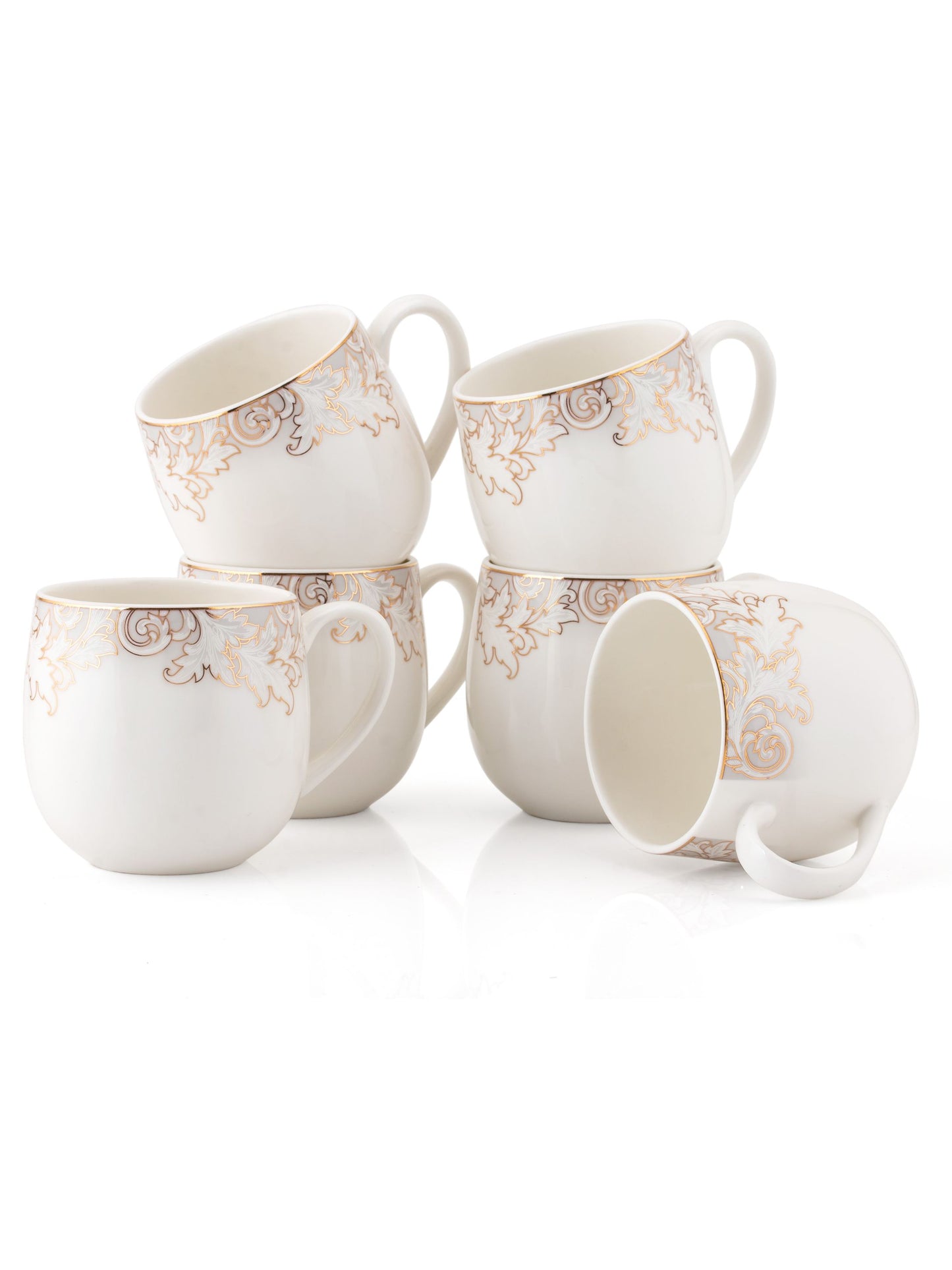 JCPL Charlie Crysta Coffee & Tea Mug Set of 6 (CR401)