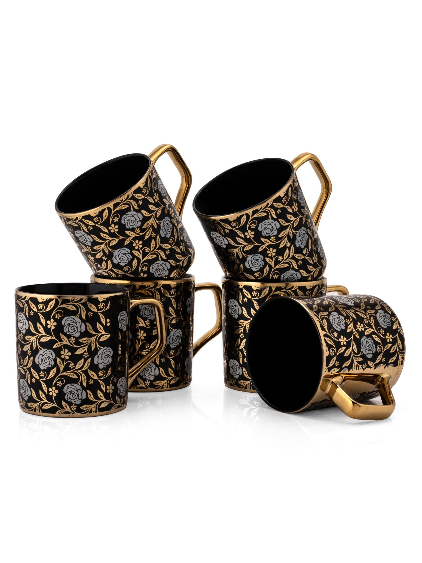 Director Ebony Coffee & Tea Mug Set of 6 (E608)