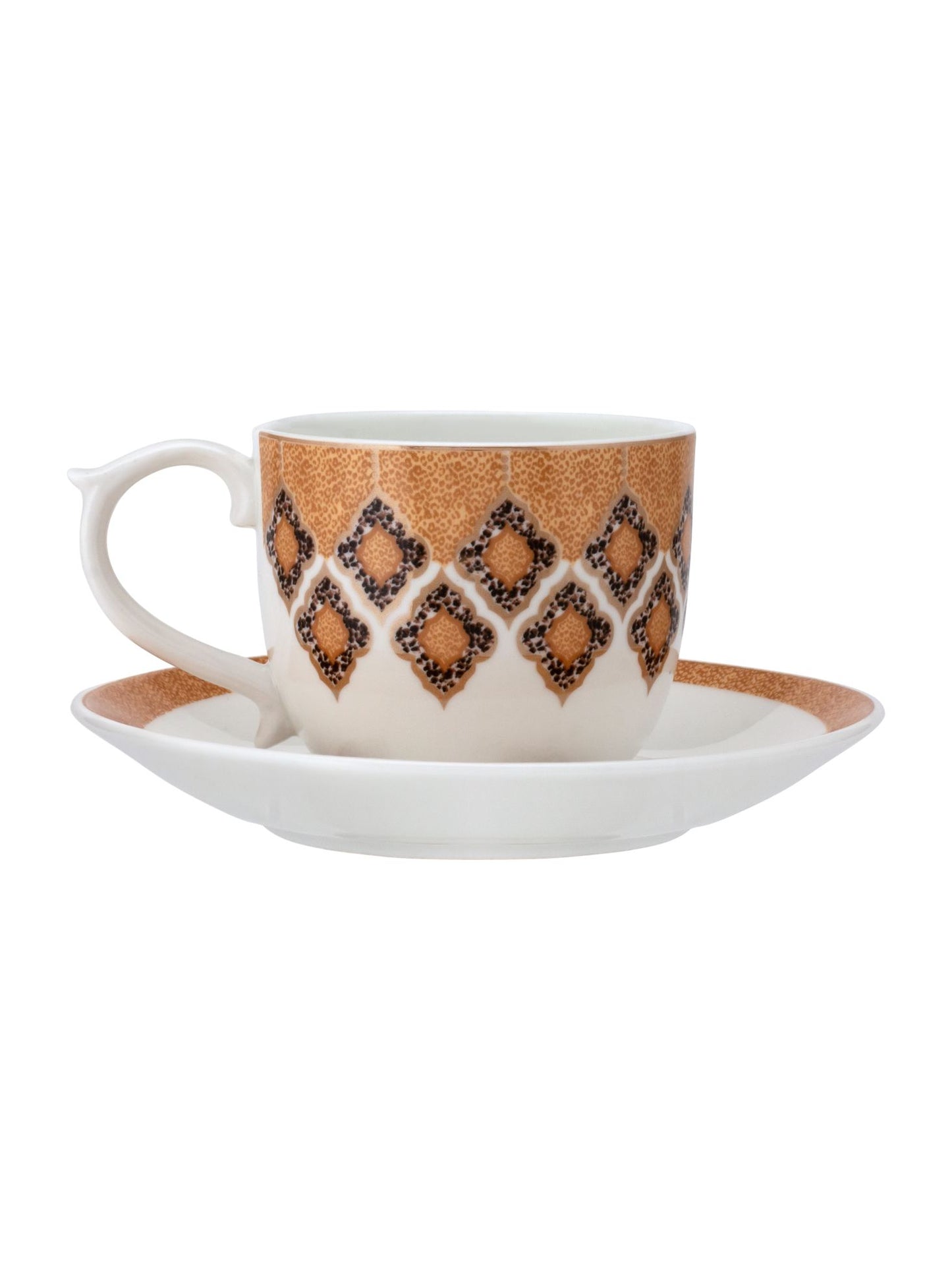 Maharani Super Cup & Saucer, 160 ml, Set of 12 (6 Cups + 6 Saucers) (S301)