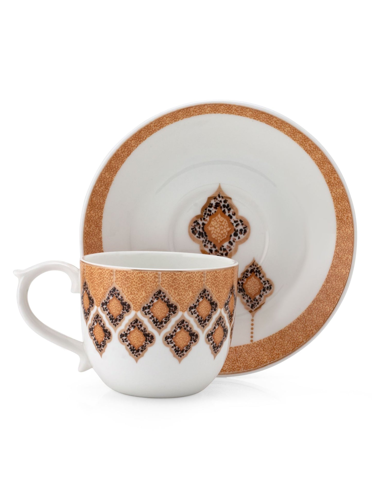 Maharani Super Cup & Saucer, 160 ml, Set of 12 (6 Cups + 6 Saucers) (S301)