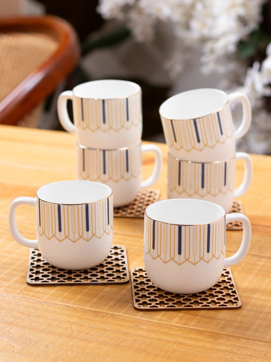 JCPL Ella Luminous Coffee & Tea Mug Set of 6 (LM501)