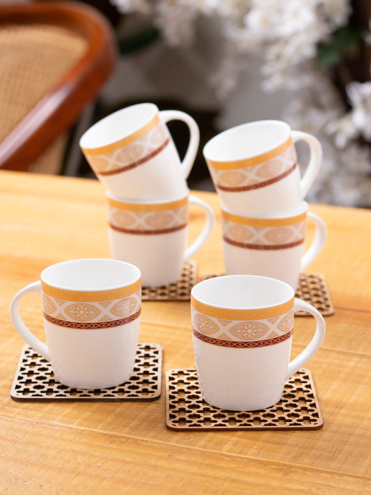 Rana Super Coffee & Tea Mugs, 150ml, Set of 6 (S389)