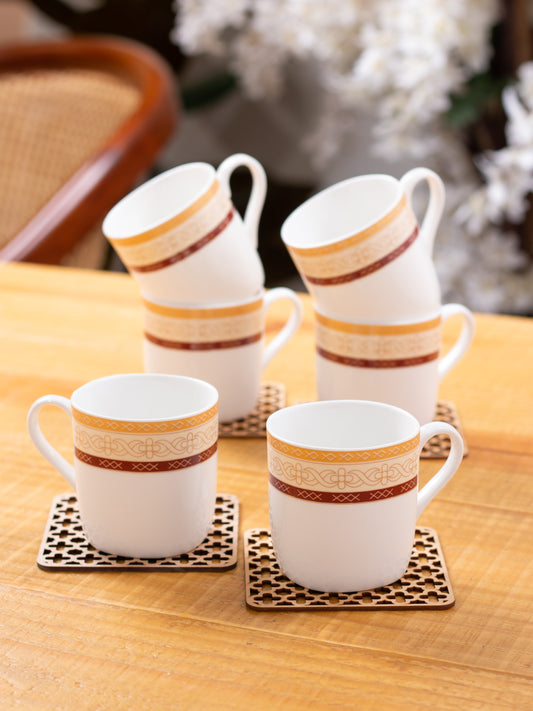 Asian Super Coffee & Tea Mugs, 150ml, Set of 6 (S380)