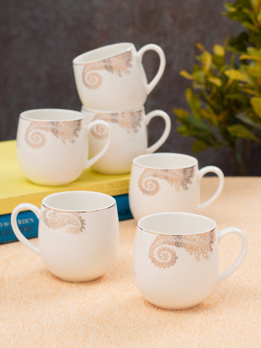 JCPL Charlie Crysta Coffee & Tea Mug Set of 6 (CR404)