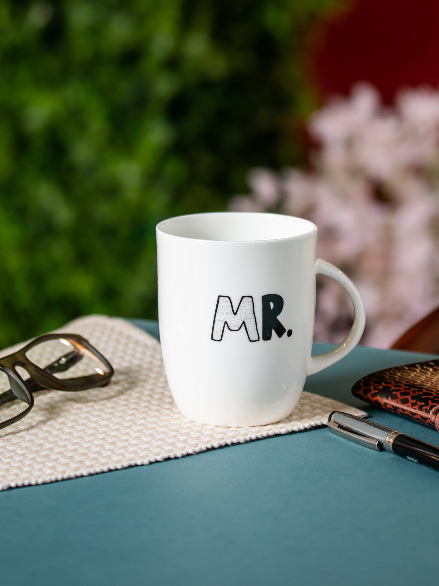 Orchid Mr Mrs Coffee & Milk Mug, 2 Piece, 340 ml