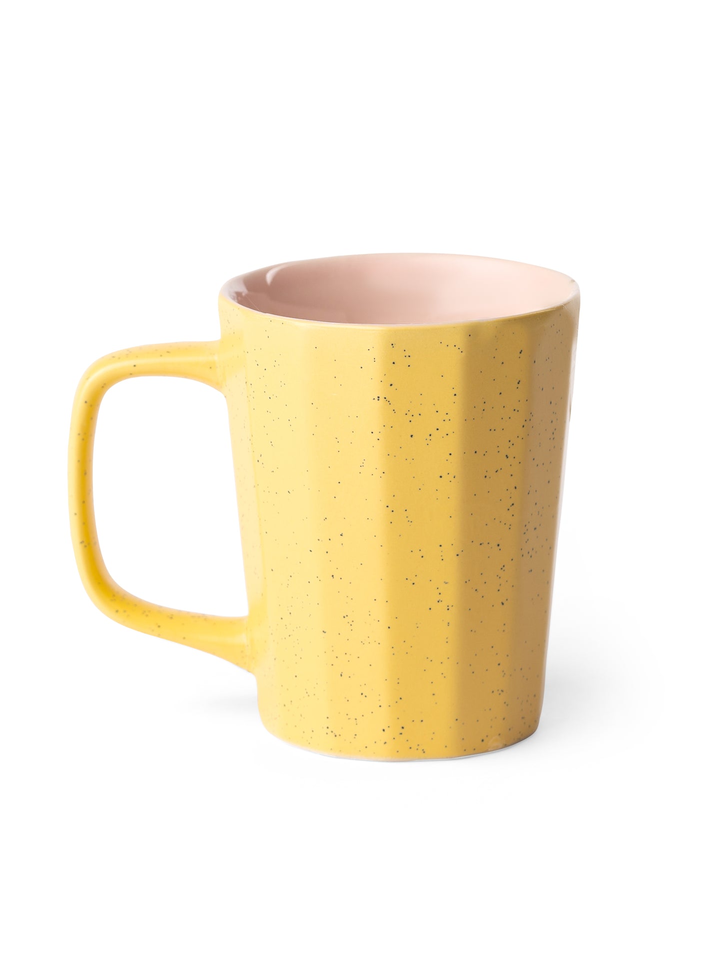 Armada Pebble Dual Tone Matte Mustard & Pink Coffee/ Milk Mug, 1 Piece