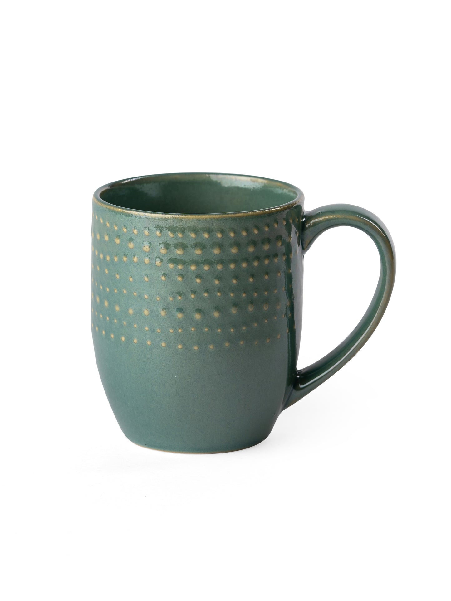 Apex Pebble Luxurious Green Coffee/ Milk Mug, 1 Piece, 360 ml