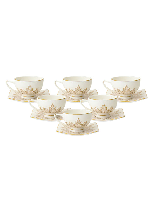 Ceramic White Porcelain Cup Saucer Set at Rs 340/set in Bengaluru