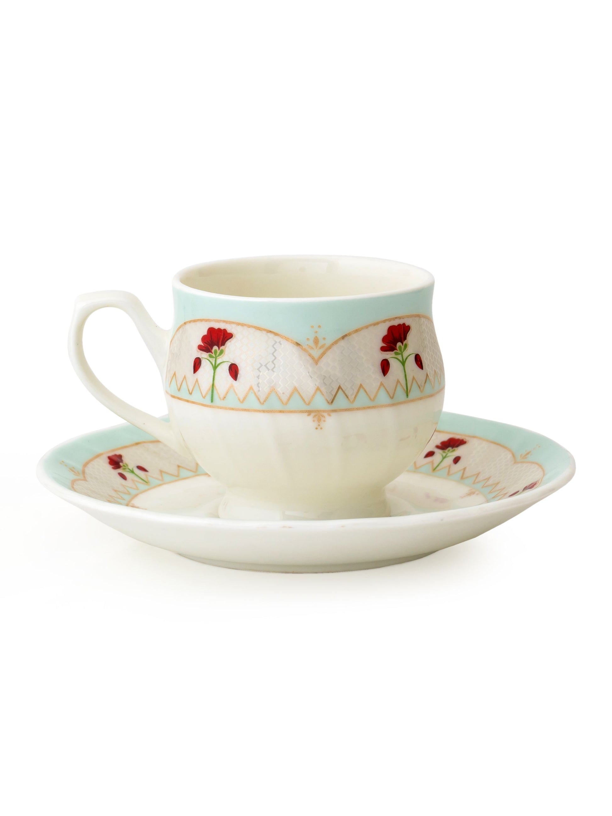 Shop Now Karina Cup & Saucer Set of 12 Online – Clay Craft India