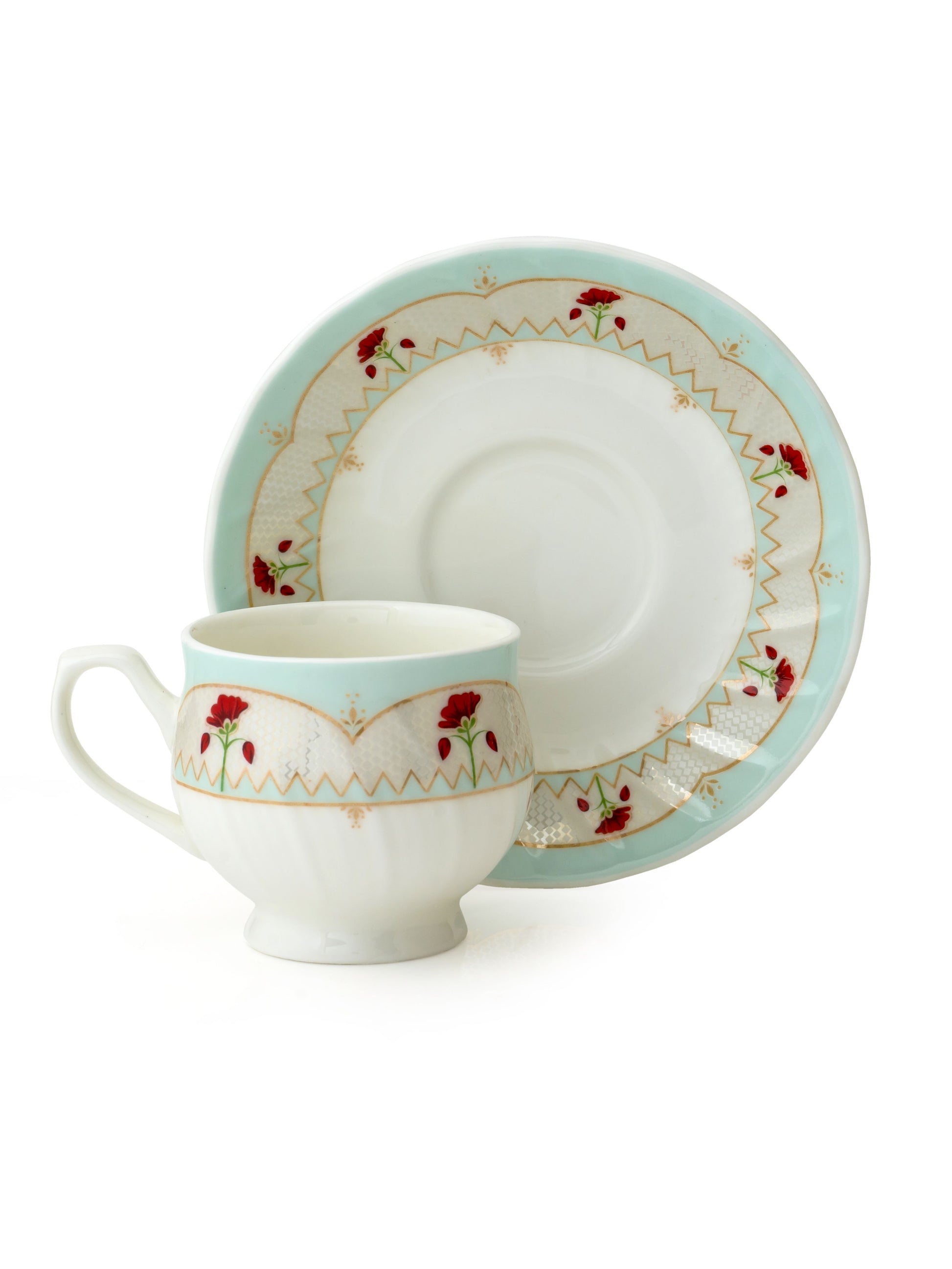 Shop Now Karina Cup & Saucer Set of 12 Online – Clay Craft India