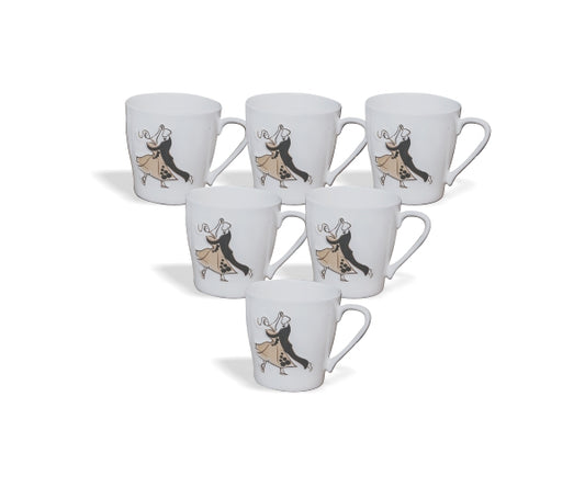 Swirl Coffee & Tea Mugs, 175ml, Set of 6 (375)