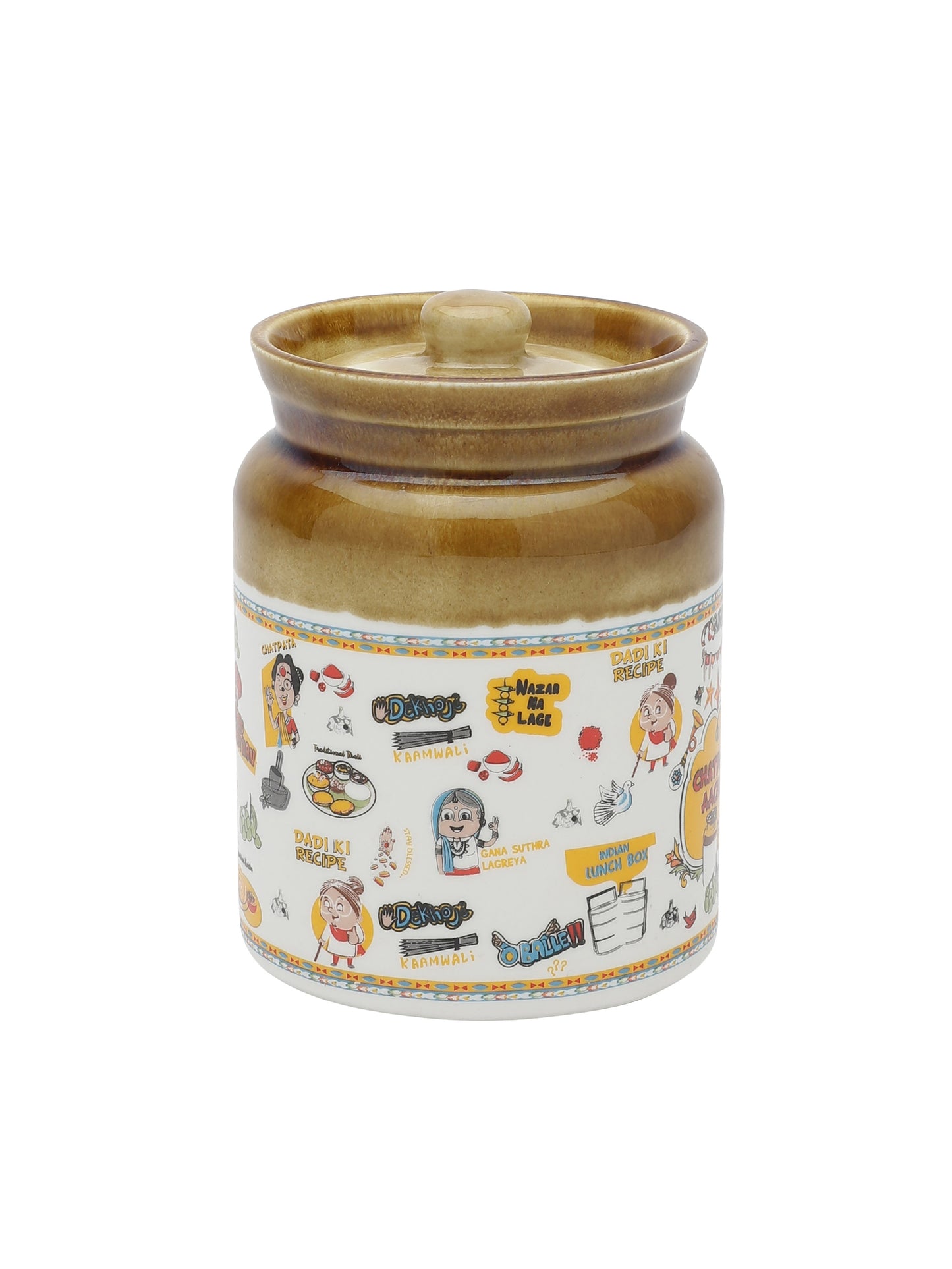 Aachar Barnee 1 Piece, Yellow - Clay Craft India