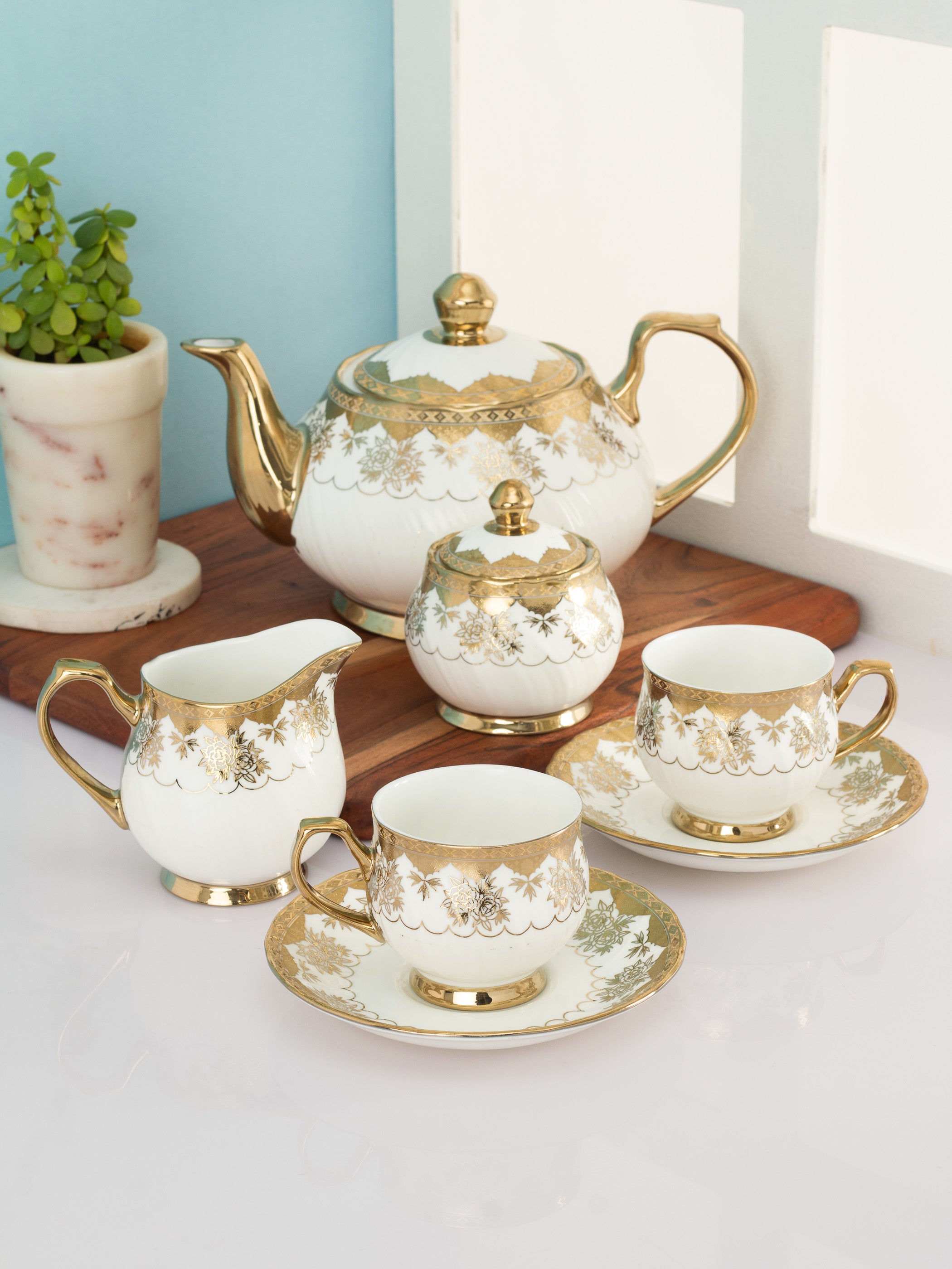 Shop Coffee & Tea Sets Of 15 Online At Affordable Price – Clay Craft India